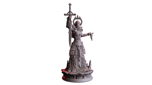 Scarlet Oracle – 32mm Miniatur aus Resin | Flesh of Gods – Crimson Frost | Tabletop & RPG Figur