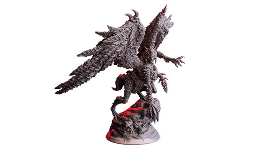 Winter Harpy – 32mm Miniatur aus Resin | Flesh of Gods – Crimson Frost | Tabletop & RPG Figur