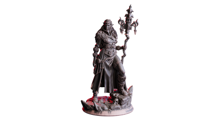 Myra, Chamane d'Hiver (Druide Vampire) – Figurine 32mm en résine | Flesh of Gods – Crimson Frost | Figurine Tabletop & RPG