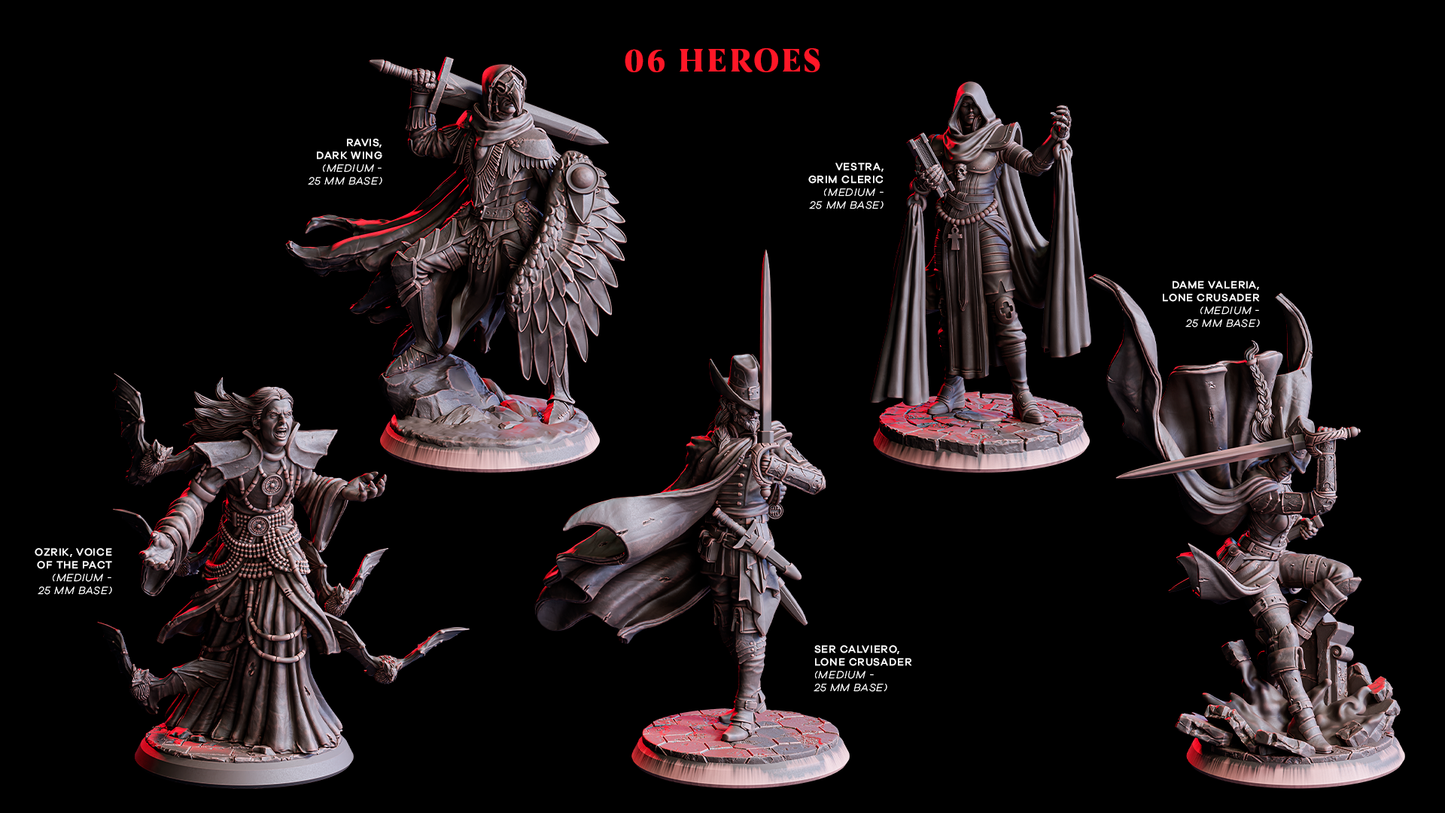 Azroth – Endless Oath | XXL 32 mm Resin Miniatur (125 mm Base) | Flesh of Gods – The Devil’s Offspring | Dämonenboss für Tabletop & Rollenspiel