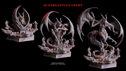 Azroth – Endless Oath | XXL 32 mm Resin Miniatur (125 mm Base) | Flesh of Gods – The Devil’s Offspring | Dämonenboss für Tabletop & Rollenspiel