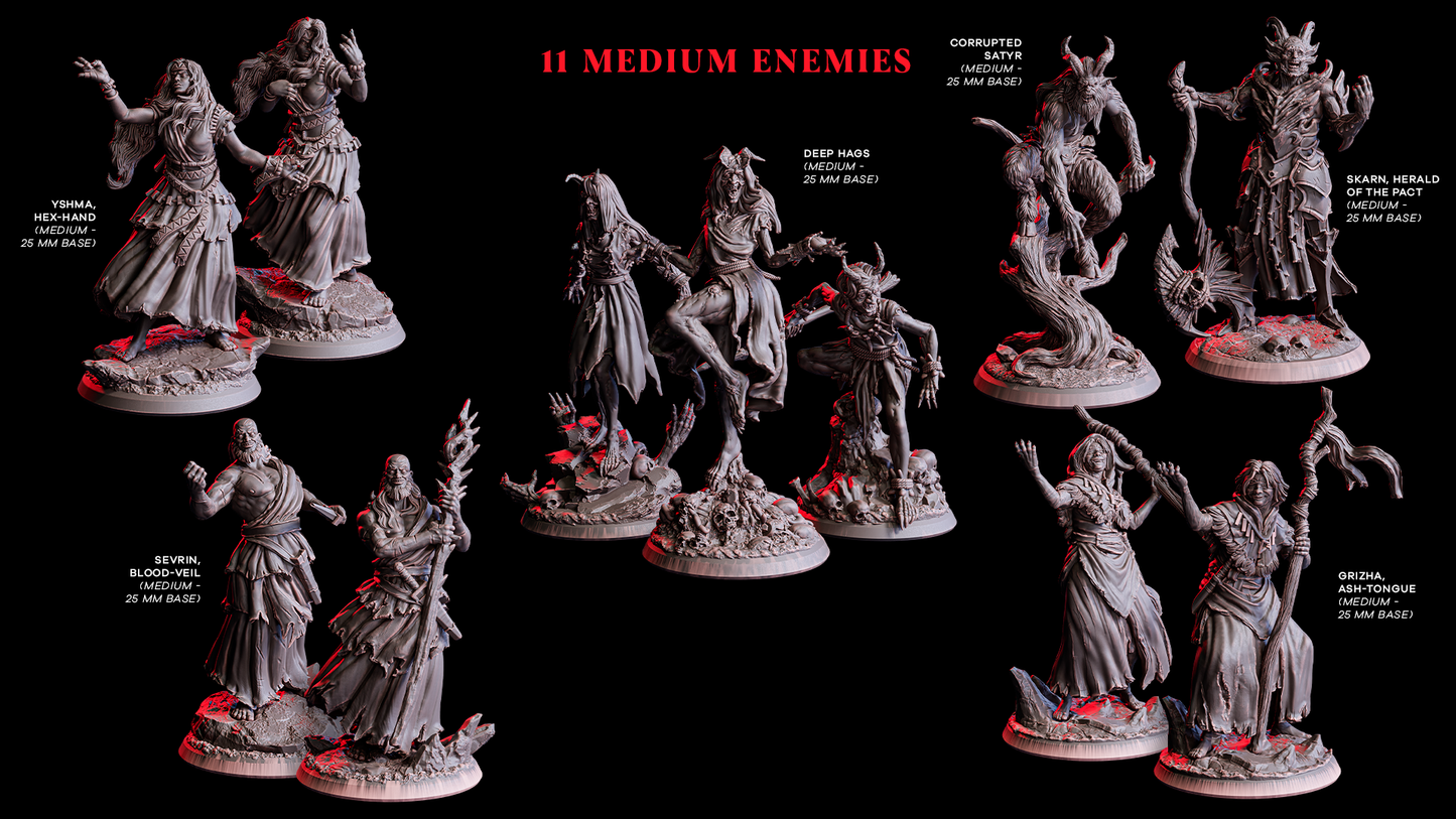 Azroth – Endless Oath | XXL 32 mm Resin Miniatur (125 mm Base) | Flesh of Gods – The Devil’s Offspring | Dämonenboss für Tabletop & Rollenspiel