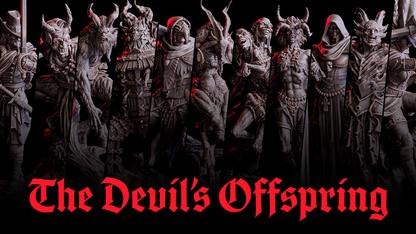 Azroth – Endless Oath | XXL 32 mm Resin Miniatur (125 mm Base) | Flesh of Gods – The Devil’s Offspring | Dämonenboss für Tabletop & Rollenspiel