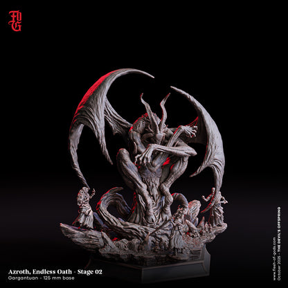 Azroth – Endless Oath | XXL 32 mm Resin Miniatur (125 mm Base) | Flesh of Gods – The Devil’s Offspring | Dämonenboss für Tabletop & Rollenspiel