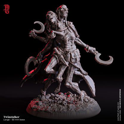 Twinstalker | 32 mm Resin Miniatur (50 mm Base) | Flesh of Gods – The Devil’s Offspring | Chaotische Monstrosität & Endgegner-Kreatur für Tabletop & Rollenspiel