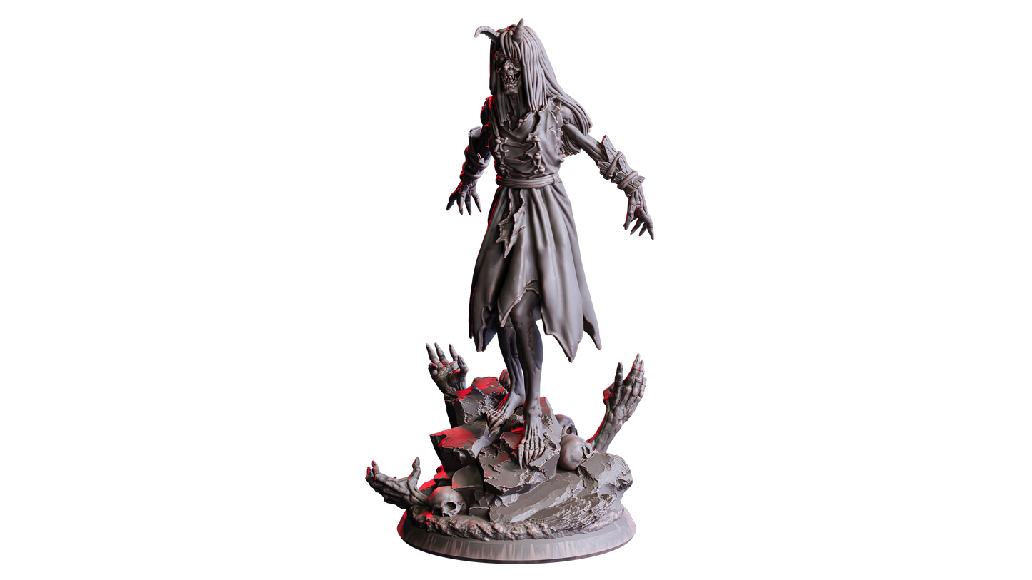 Deep Hag | 32 mm Resin Miniatur | Flesh of Gods – The Devil’s Offspring | Chaotische Hexe für Tabletop & Rollenspiel