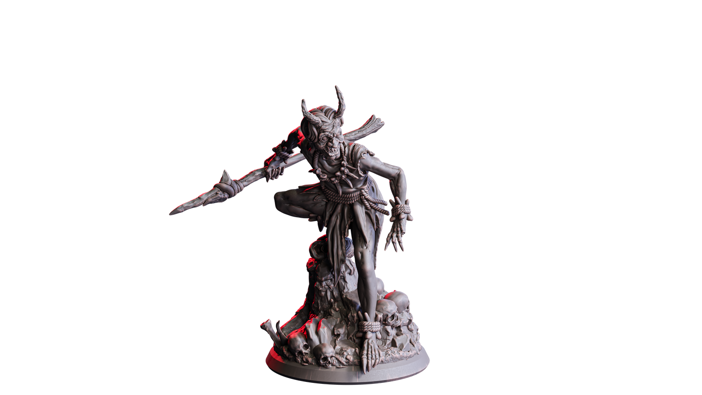 Deep Hag | 32 mm Resin Miniatur | Flesh of Gods – The Devil’s Offspring | Chaotische Hexe für Tabletop & Rollenspiel