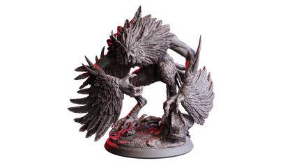 Grim Owl | 32 mm Resin Miniatur (50 mm Base) | Flesh of Gods – The Devil’s Offspring | Chaotische Monstrosität für Tabletop & Rollenspiel