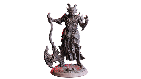Skarn, Herald of the Pact | 32 mm Resin Miniatur (25 mm Base) | Flesh of Gods – The Devil’s Offspring | Dämonischer Vollstrecker des Paktes für Tabletop & Rollenspiel
