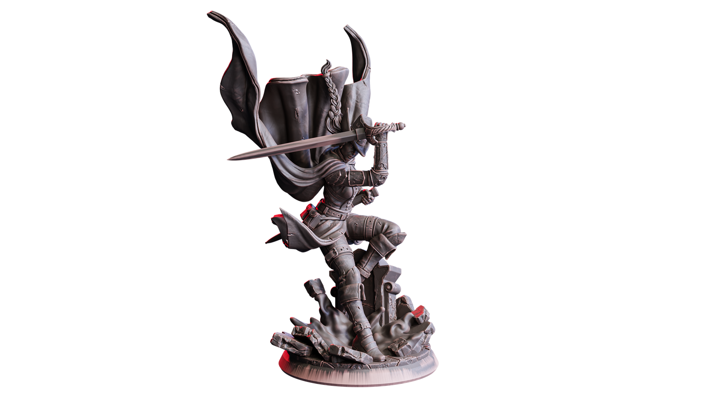 Dame Valeria – 3D gedruckte Resin Miniatur (32 mm) | Flesh of Gods | The Devil’s Offspring | Tabletop & DnD Figur bemalt oder unbemalt