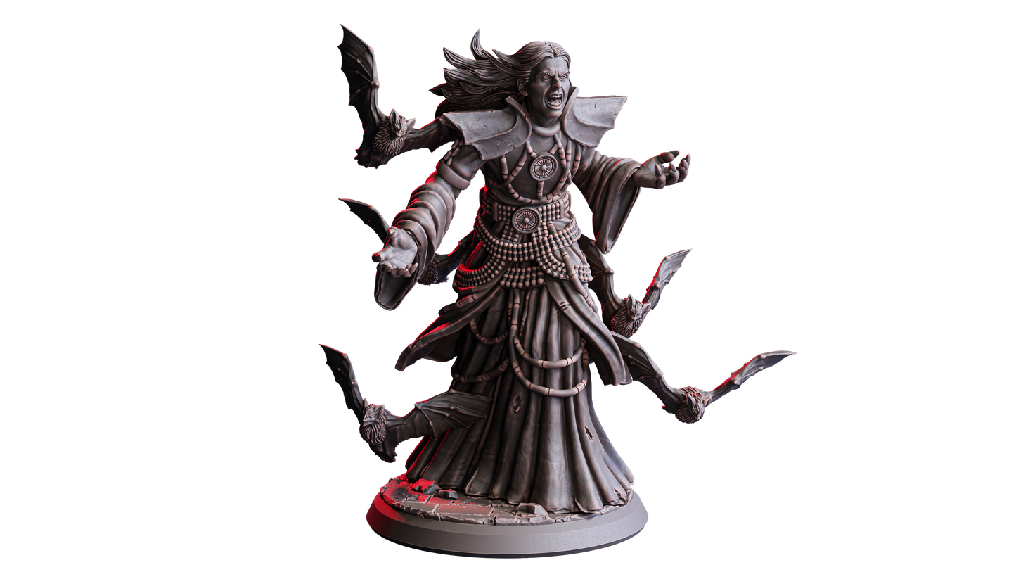 Ozrik – Voice of the Pact | 32 mm Resin Miniatur | Flesh of Gods – The Devil’s Offspring | Tabletop & Rollenspiel Figur