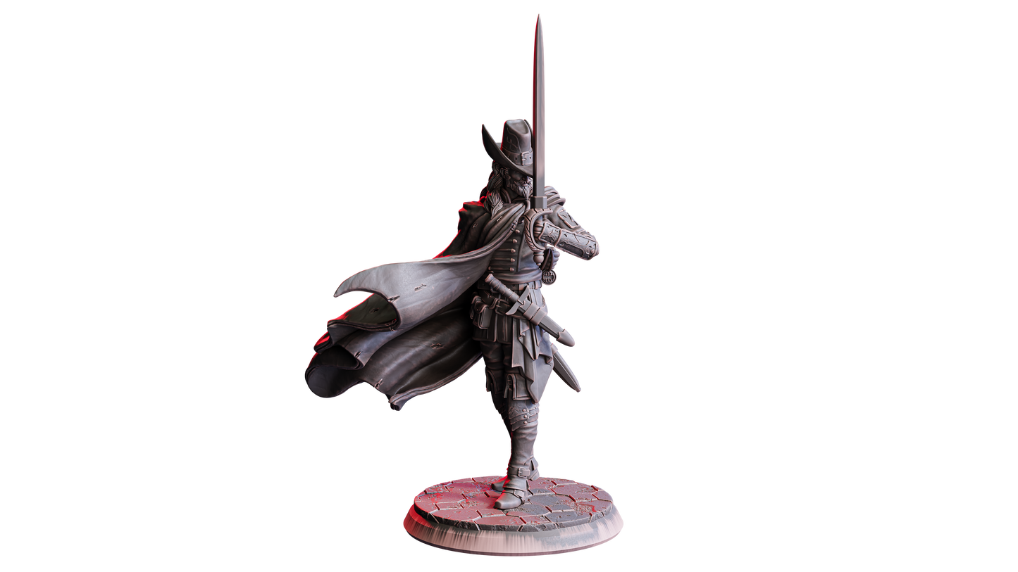 Ser Calviero – Lone Crusader | 32 mm Resin Miniatur | Flesh of Gods – The Devil’s Offspring | Tabletop & Rollenspiel Figur