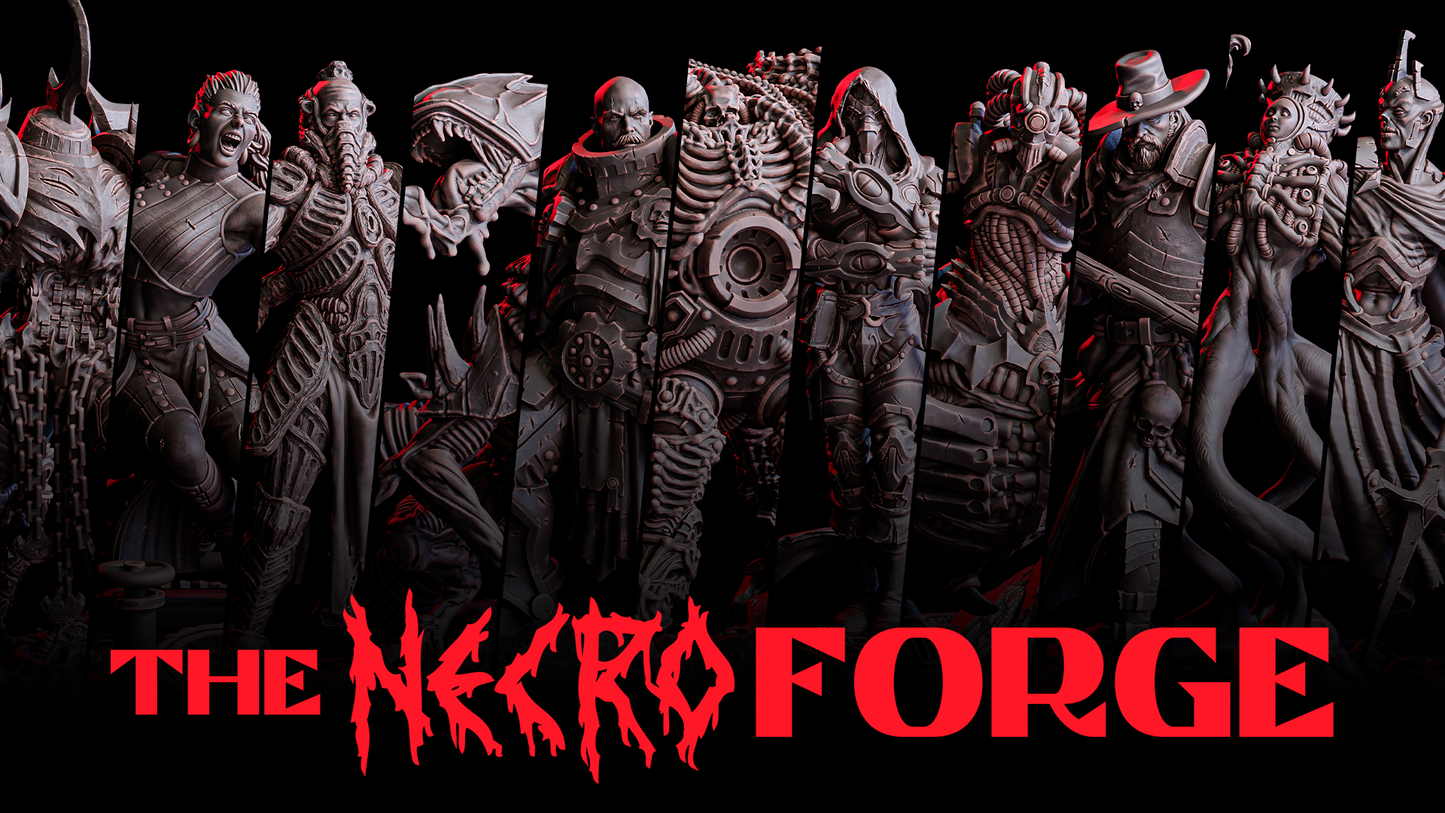 Veythar, Necrotech Master – 32mm Miniatur aus Resin | Flesh of Gods – The Necro Forge | Tabletop & RPG Figur