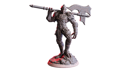 Axus, Forgeborn Barbarian – 32mm Miniatur aus Resin | Flesh of Gods – The Necro Forge | Tabletop & RPG Figur