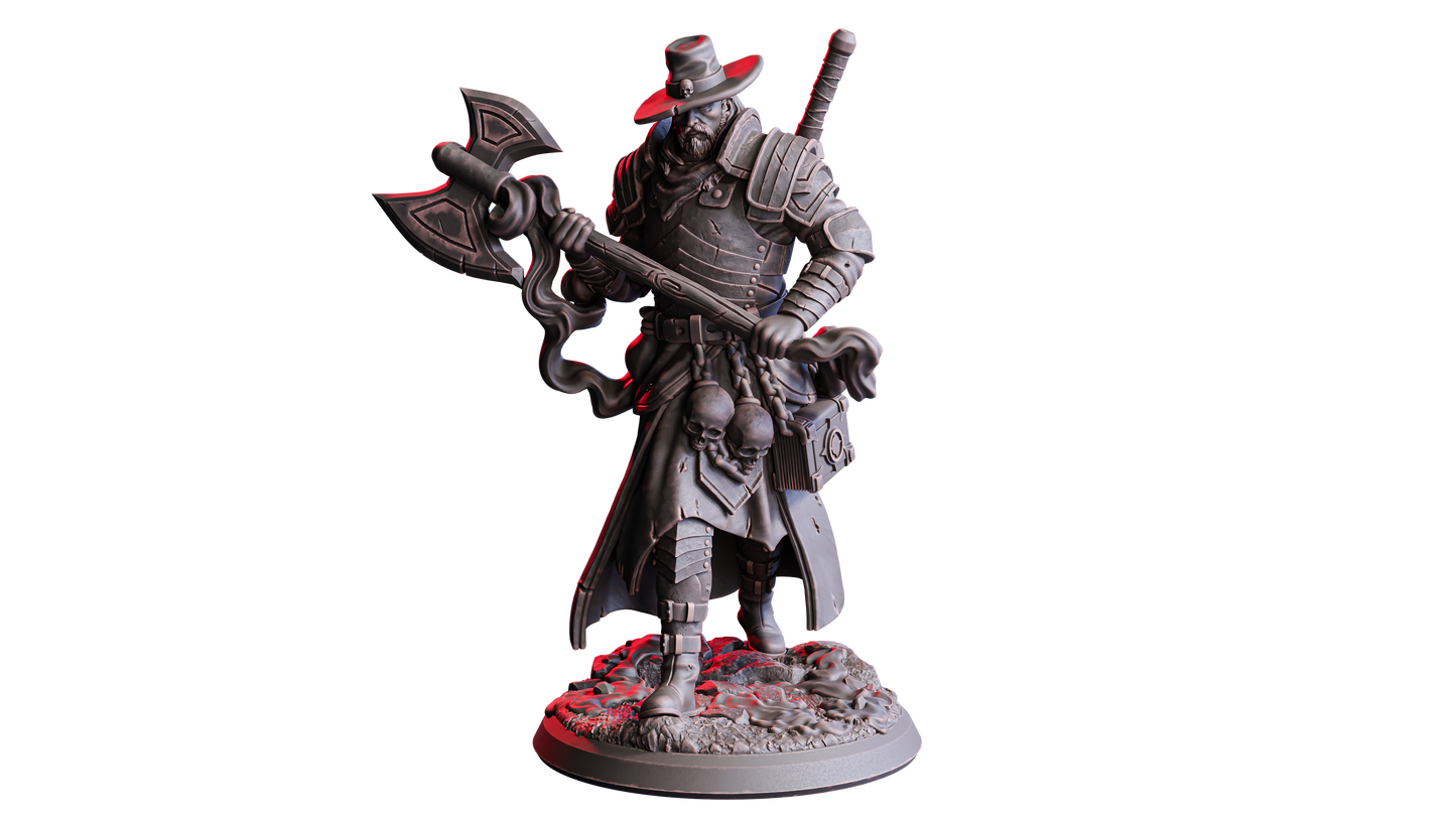 Braith, Cogbreaker – 32mm Miniatur aus Resin | Flesh of Gods – The Necro Forge | Tabletop & RPG Figur