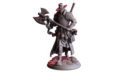 Braith, Cogbreaker – 32mm Miniatur aus Resin | Flesh of Gods – The Necro Forge | Tabletop & RPG Figur