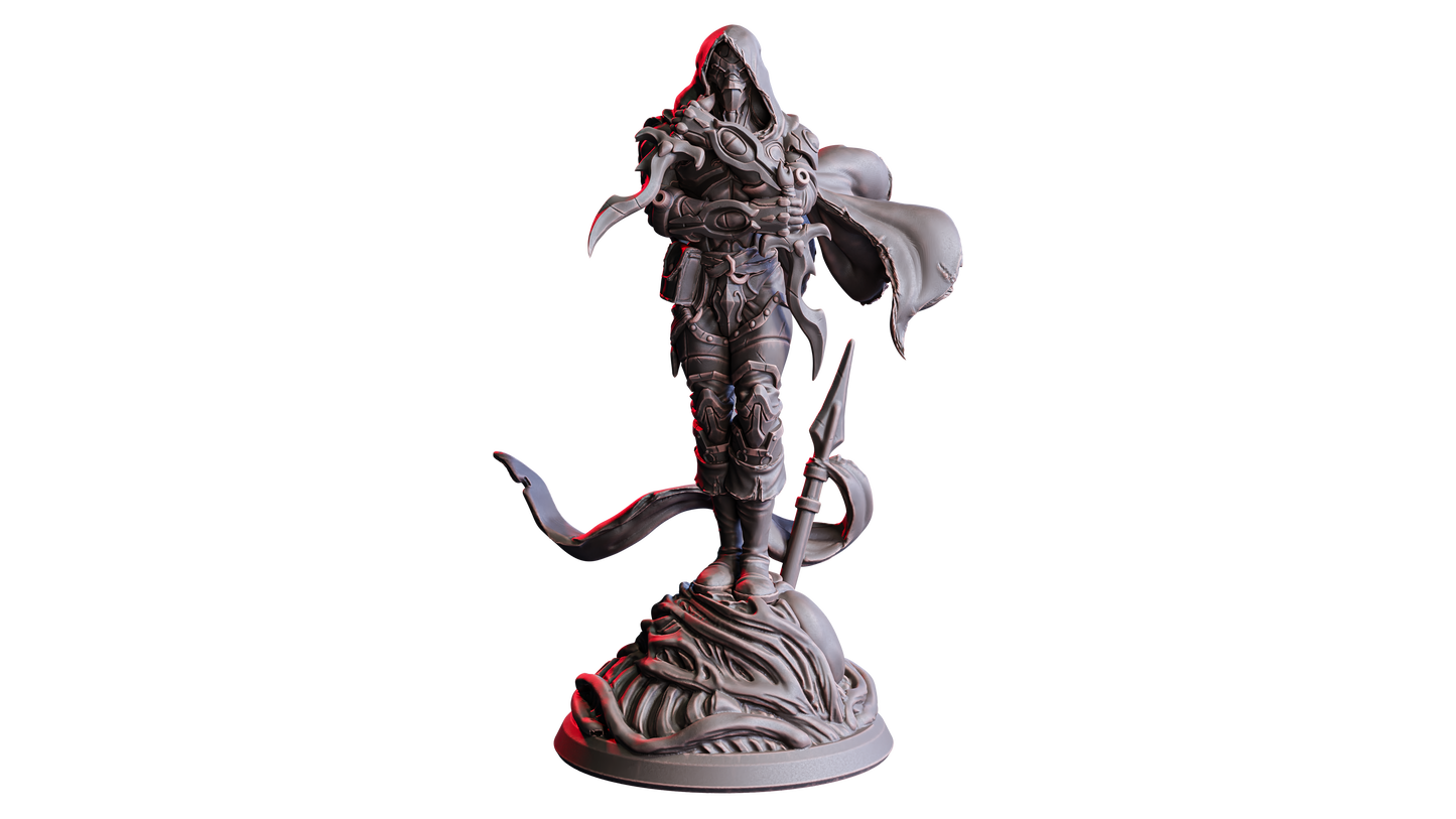 Dagran, Forgeborn Rogue – 32mm Miniatur aus Resin | Flesh of Gods – The Necro Forge | Tabletop & RPG Figur