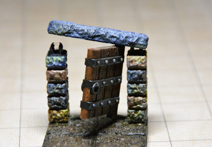 Tür für Dungeon (clipon), 3D gedrucktes Gelände von Fat Dragon Games, Ultimate Dragonlock Scenery oder Terrain für 28mm Tabletop Gaming