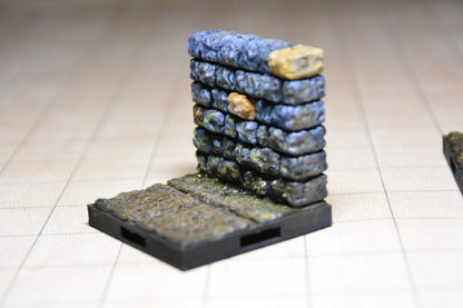 Wand für Dungeon 1x2, 3D gedrucktes Gelände von Fat Dragon Games, Ultimate Dragonlock Scenery oder Terrain für 28mm Tabletop Gaming