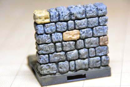 Gebogene Wand (90 Grad) Dungeon, 3D gedrucktes Gelände von Fat Dragon Games, Ultimate Dragonlock Scenery, Terrain für 28mm Tabletop Gaming