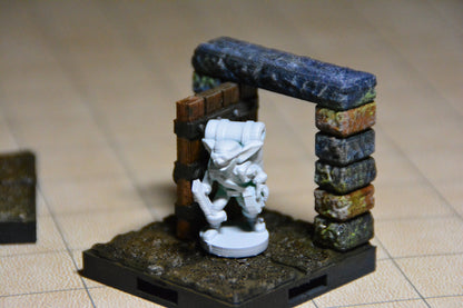Tür für Dungeon (clipon), 3D gedrucktes Gelände von Fat Dragon Games, Ultimate Dragonlock Scenery oder Terrain für 28mm Tabletop Gaming