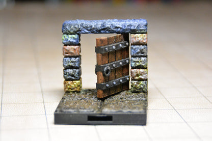 Tür für Dungeon (clipon), 3D gedrucktes Gelände von Fat Dragon Games, Ultimate Dragonlock Scenery oder Terrain für 28mm Tabletop Gaming