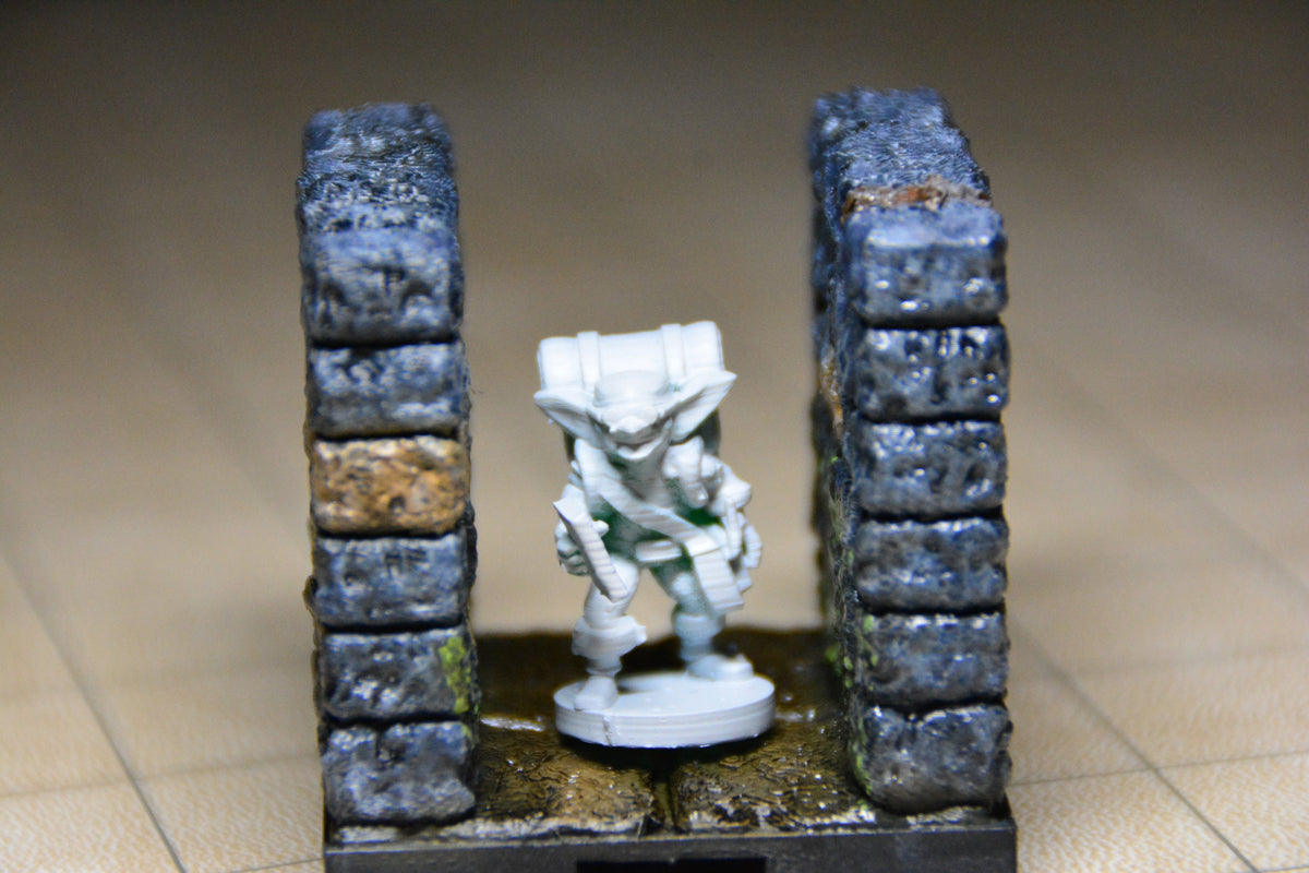 Kreuzung für Engpass für Dungeon, 3D gedrucktes Gelände von Fat Dragon Games,  Ultimate Dragonlock System Terrain für 28mm Tabletop Gaming