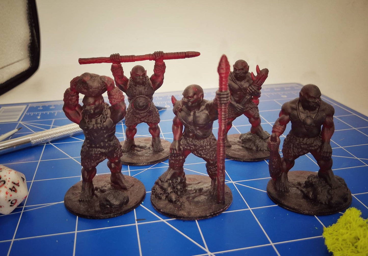 Oger Miniaturen 28mm aus Resin für Tabletop von Fat Dragon Games