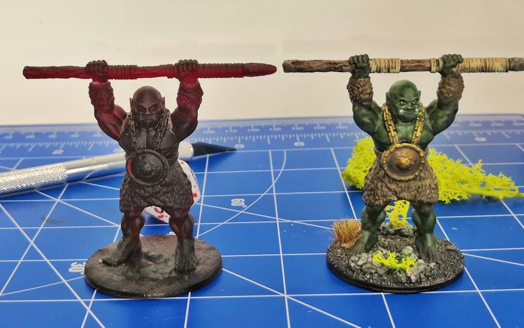 Oger Miniaturen 28mm aus Resin für Tabletop von Fat Dragon Games