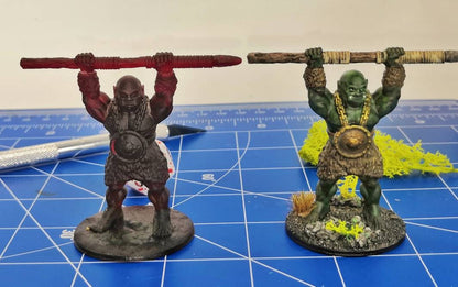 Oger Miniaturen 28mm aus Resin für Tabletop von Fat Dragon Games