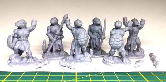 Lizardfolk - Echsenmenschen - Miniaturen 28mm Resin Tabletop Fat Dragon Games