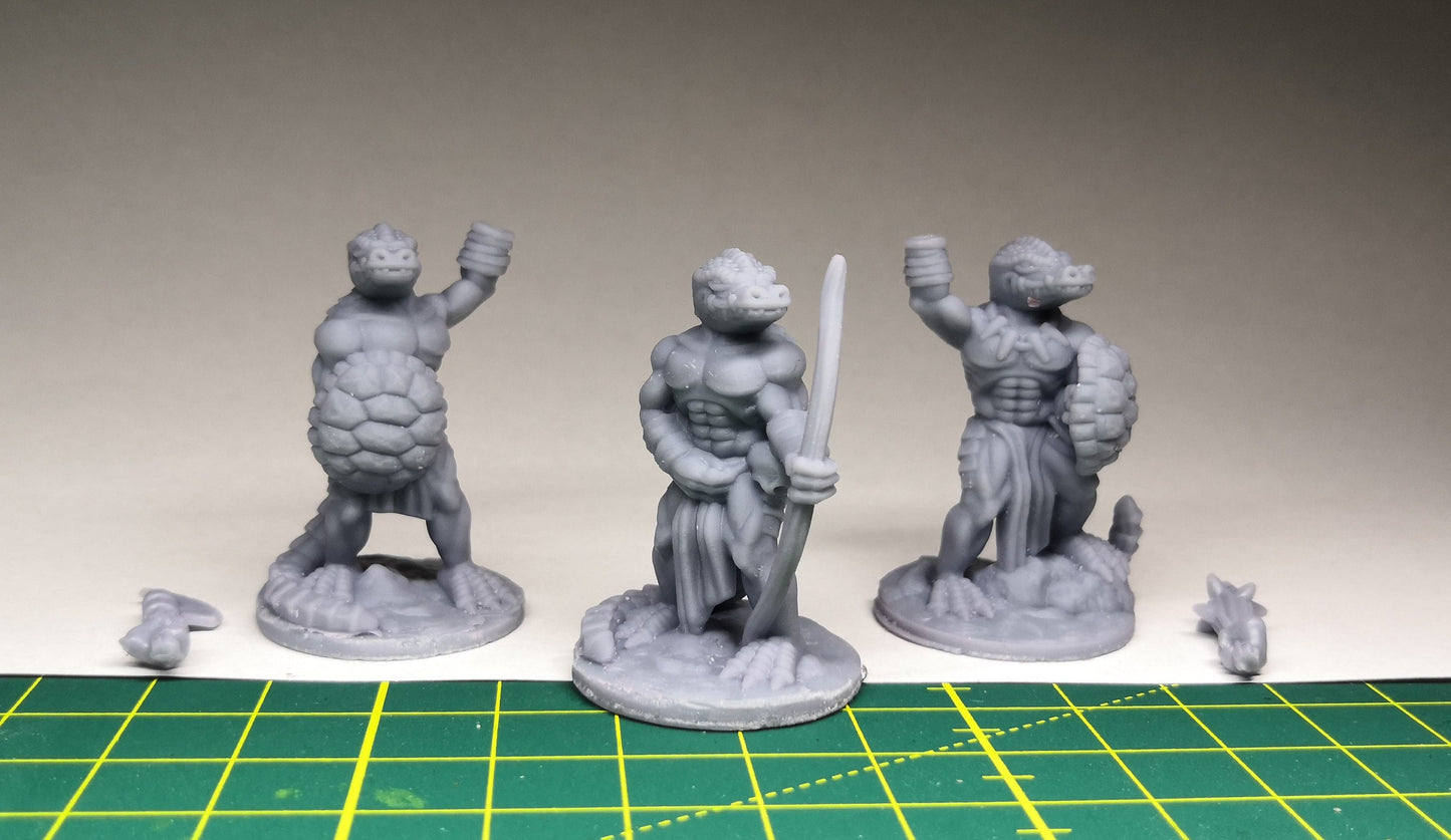 Lizardfolk - Echsenmenschen - Miniaturen 28mm Resin Tabletop Fat Dragon Games