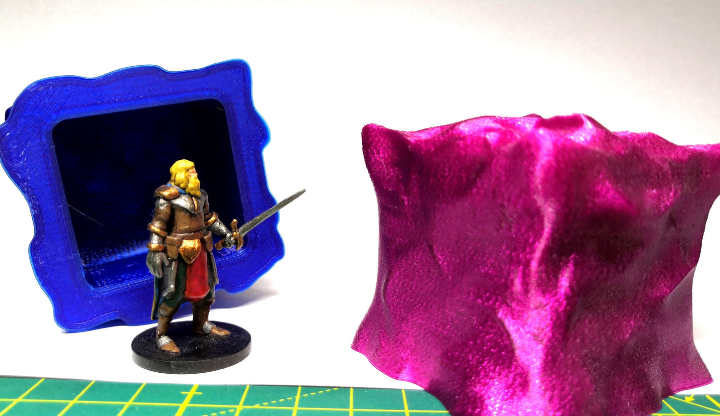 Gel-Würfel Monster / Gel Cube Creature - 3D gedruckt - Gelände Terrain DnD - 28mm Monster