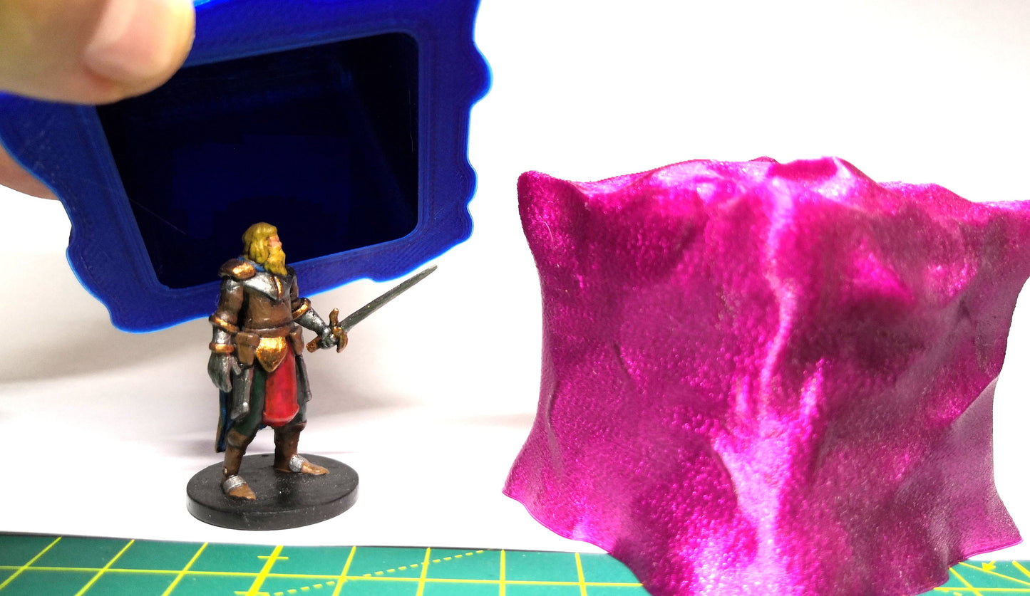 Gel-Würfel Monster / Gel Cube Creature - 3D gedruckt - Gelände Terrain DnD - 28mm Monster