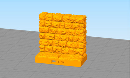 Wand für Dungeon 2x1, 3D gedrucktes Gelände von Fat Dragon Games, Ultimate Dragonlock Scenery oder Terrain für 28mm Tabletop Gaming