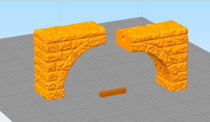 Dungeon - Brücke schmal - 3D gedruckt - Gelände - Terrain - Fat Dragon Games 28mm - Ultimate Dragonlock - Scenery - Terrain