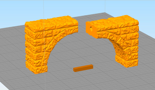 Dungeon - Brücke schmal - 3D gedruckt - Gelände - Terrain - Fat Dragon Games 28mm - Ultimate Dragonlock - Scenery - Terrain