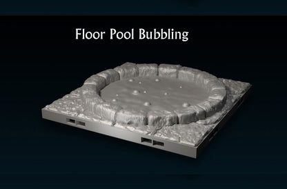 Dungeon - Floor Pool (4x4) - 3D gedruckt - Gelände - Terrain - Fat Dragon Games 28mm - Ultimate Dragonlock - Scenery - Terrain