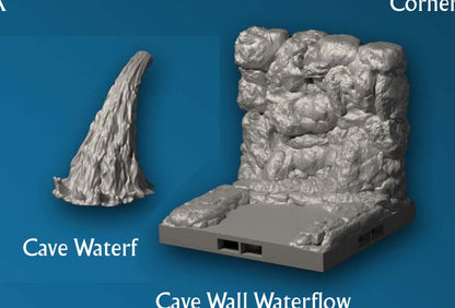 Höhle - Wasserfall - 3D gedruckt - Gelände - Terrain - Fat Dragon Games 28mm - Ultimate Dragonlock - Scenery - Terrain
