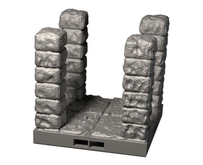 Kreuzung für Engpass für Dungeon, 3D gedrucktes Gelände von Fat Dragon Games,  Ultimate Dragonlock System Terrain für 28mm Tabletop Gaming