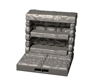 Kryptawand (leer) für Dungeon, 3D gedrucktes Gelände von Fat Dragon Games, Ultimate Dragonlock Scenery oder Terrain für 28mm Tabletop Gaming