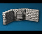 Castle - Turmelement mit Tür, 3D gedrucktes Gelände von Fat Dragon Games,  Ultimate Dragonlock System Terrain für 28mm Tabletop Gaming