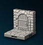 Castle - Wand mit Tür, 3D gedrucktes Gelände von Fat Dragon Games, Ultimate Dragonlock Scenery oder Terrain für 28mm Tabletop Gaming