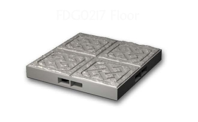 RotM - Floor (2x2) - 3D gedruckt - Gelände - Terrain - Fat Dragon Games 28mm - Ultimate Dragonlock - Scenery - Terrain