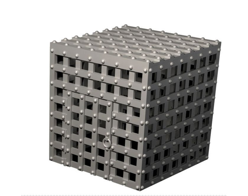 Käfig für Dungeon, 3D gedrucktes Gelände von Fat Dragon Games,  Ultimate Dragonlock System Terrain für 28mm Tabletop Gaming