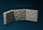 Castle - Turmelement (Wand), 3D gedrucktes Gelände von Fat Dragon Games,  Ultimate Dragonlock System Terrain für 28mm Tabletop Gaming