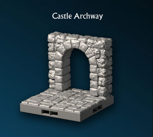 Castle Bogen - Durchgang, 3D gedrucktes Gelände von Fat Dragon Games, Ultimate Dragonlock Scenery oder Terrain für 28mm Tabletop Gaming