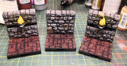 Castle - Wand, 3D gedrucktes Gelände von Fat Dragon Games, Ultimate Dragonlock Scenery oder Terrain für 28mm Tabletop Gaming