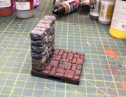 Castle - Wand, 3D gedrucktes Gelände von Fat Dragon Games, Ultimate Dragonlock Scenery oder Terrain für 28mm Tabletop Gaming
