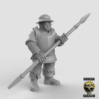 Town Guard - Spear - Stadtwache mit Speer  32mm  Tabletop  Fantasy  Gaming  D&D  Dungeons and Dragons  Pathfinder  DSA Duncan Shadow